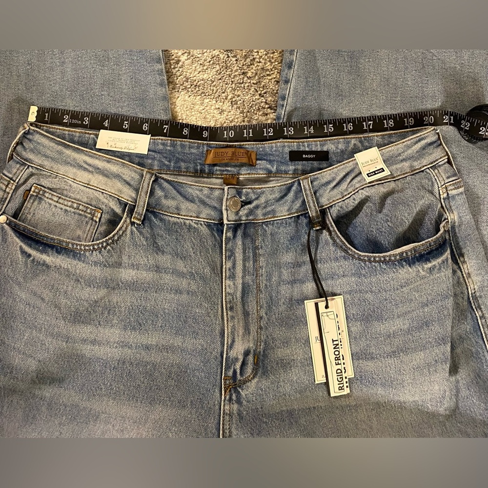 Judy Blue High Waist Rigid Front Baggy Jeans Size 22W NWT - Picture 5 of 7